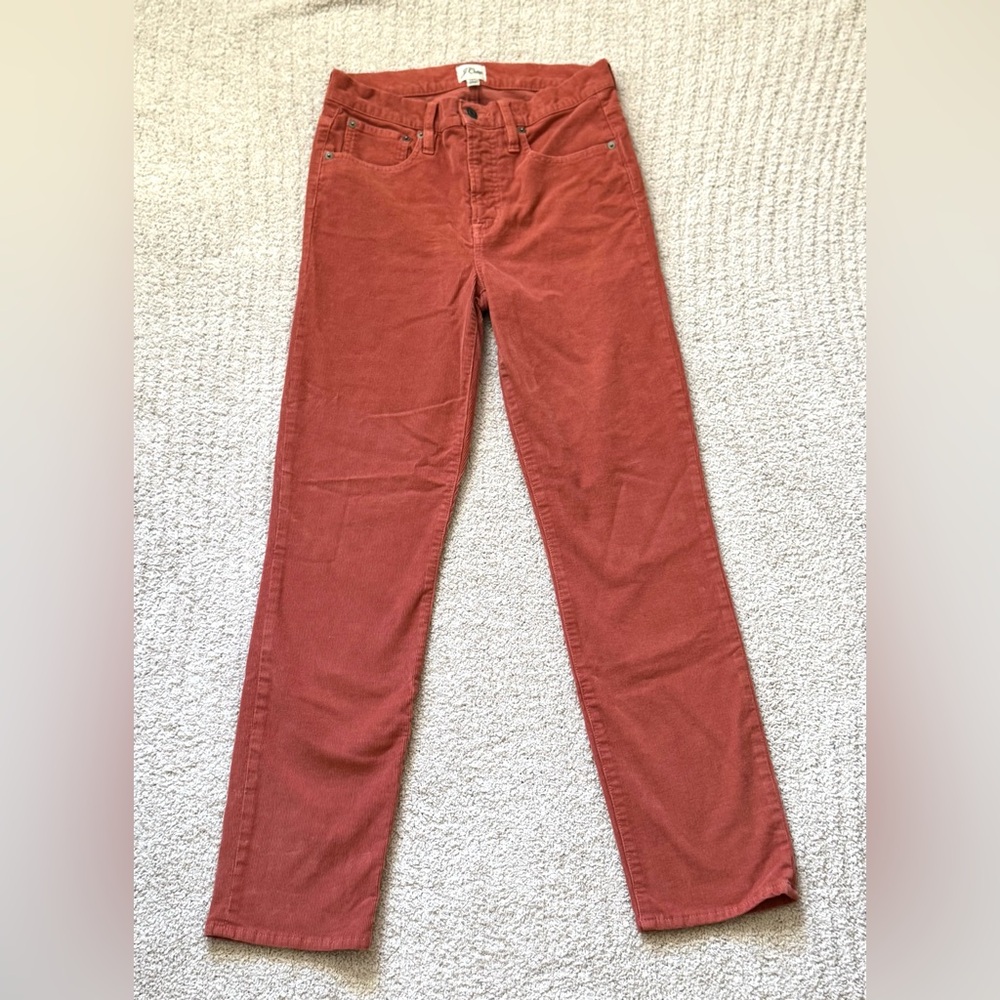 J Crew Rust Corduroy Pants